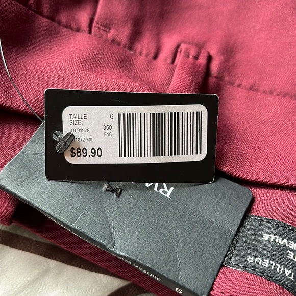 New RW&CO size 6 slim leg/ankle length dress pants - Picture 3 of 3